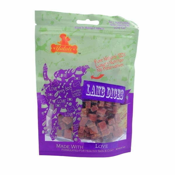 יאלוט חטיף לכלב קוביות כבש 100 גרם