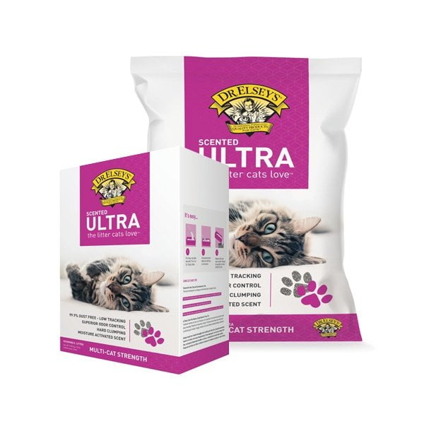 ד"ר אלסי אולטרא ריחני חול חתולים מתגבש בניחוח רענן - 9.1 ק"ג