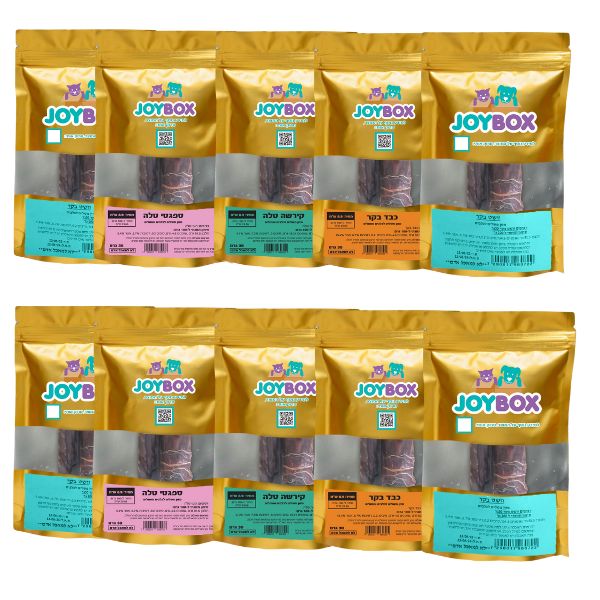 מיקס חטיפים ג'וי בייטס טבעיים לכלבים - 10 יחידות