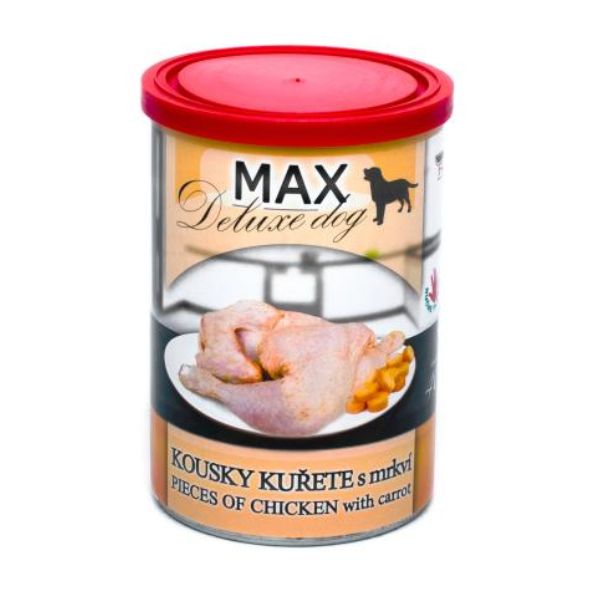 Falco Max מזון רטוב בשימורים חתיכות עוף שלם וגזר - 400 גרם