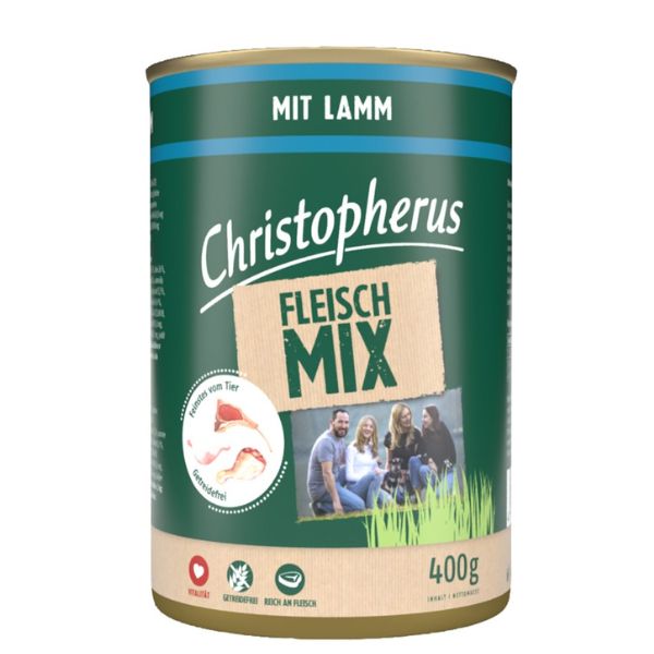 כריסטופרוס מעדן פטה לכלבים כבש עוף והודו - 400 גרם