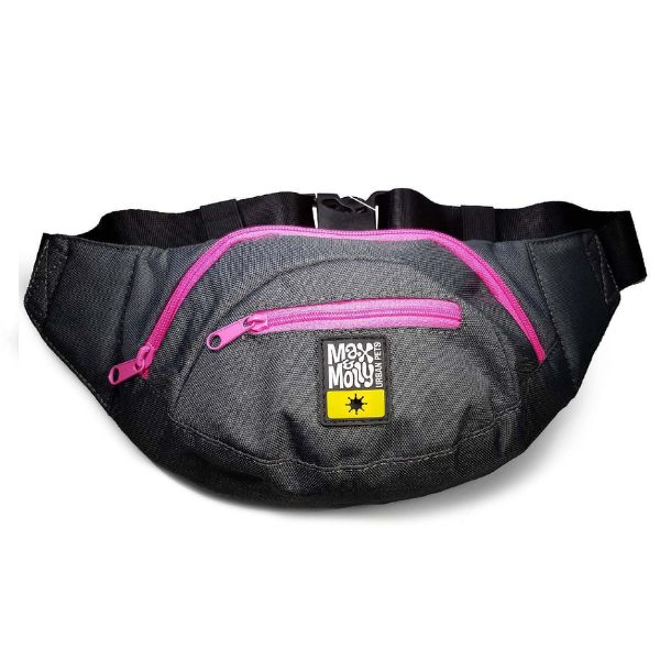 מקס &amp; מולי פאוץ' מותניים לאילוף וטיולים ורוד