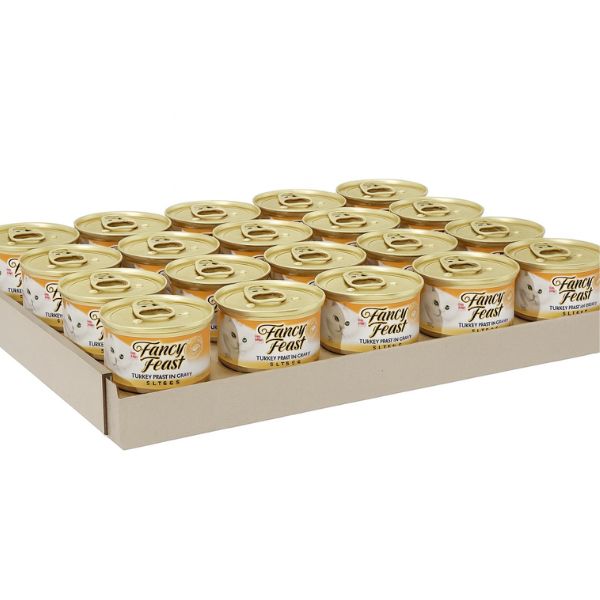 מגש פנסי פיסט מעדן נתחי הודו לחתולים - 85 גרם * 24 יחידות