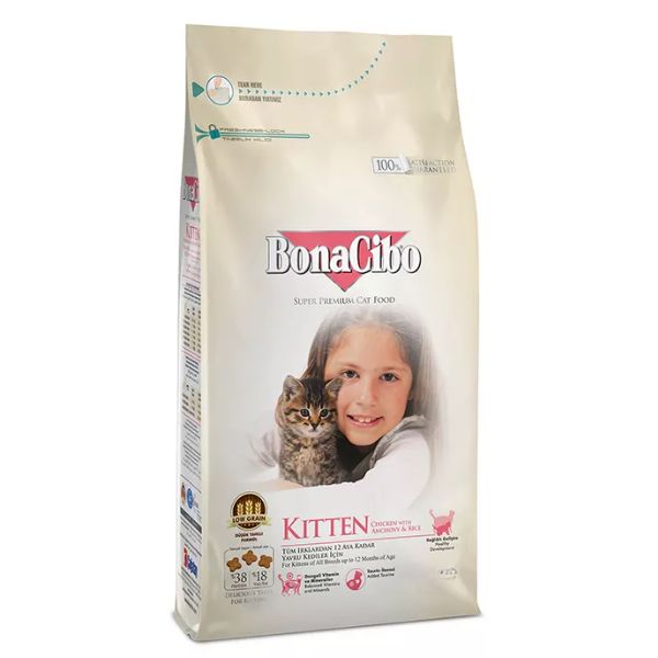 בונה סיבו חתולים גורים עוף ואנושבי 15 ק"ג