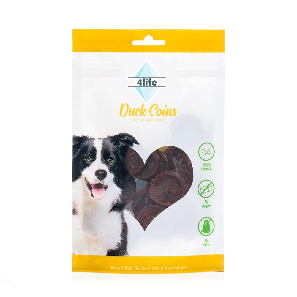 4life חטיף לכלבים מדליוני חזה ברווז 70 גרם