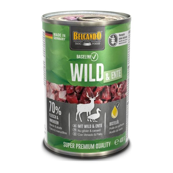 בלקנדו מזון רטוב שימורים צבי וברווז - 400 גרם