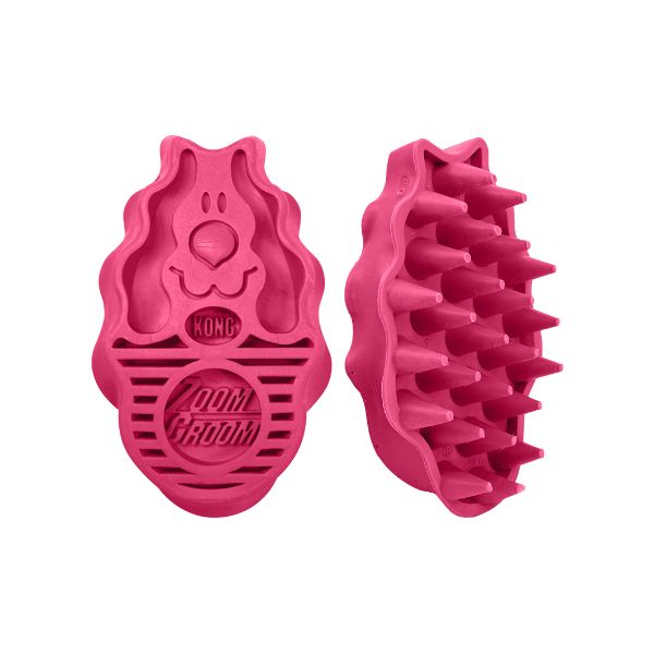קונג זום גרום ZoomGroom מברשת קרצוף והברשה לפרווה קצרה - קטן