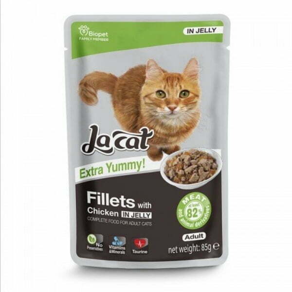 פאוץ' לה קט פילה עוף 85 גרם