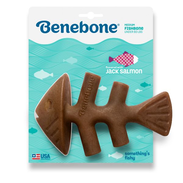 בנבון פיש בון סלמון צעצוע לעיסה לכלבים - בינוני