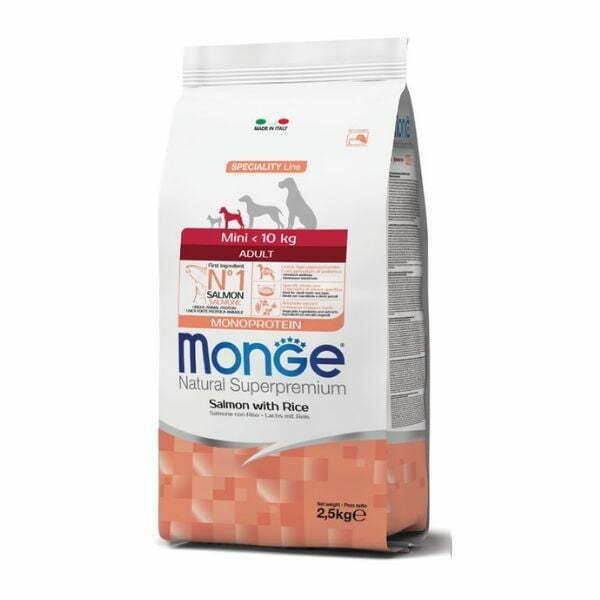 מונג' מיני סלמון גזע קטן - 7.5 ק"ג