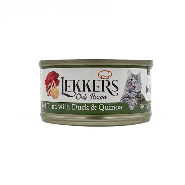 LEKKERS - מעדן חתולים ברווז וקינואה(28)- 85 גרם