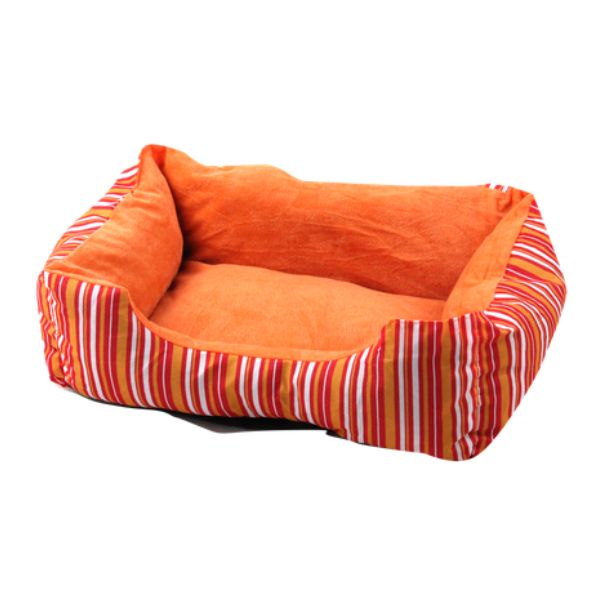 מיטה כתומה עם פסים 50X38 ס"מ  - Pawise