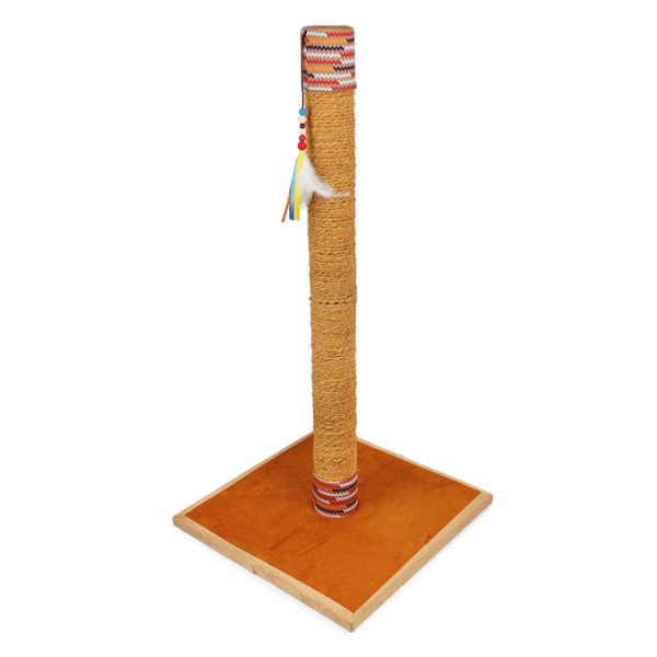 עמוד גירוד לחתולים אינדיאני "לוכד חלומות" - 100 ס"מ