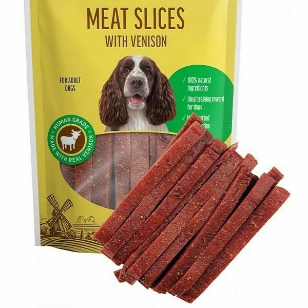 דוג פסט חטיף לכלבים רצועות צבי - 90 גרם