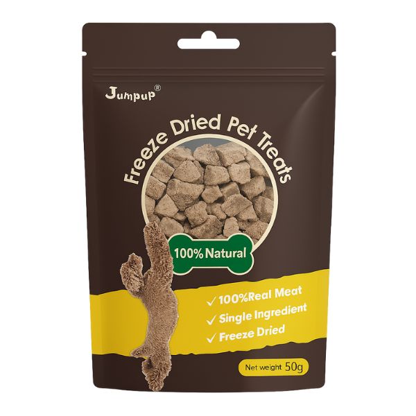 Jump up - קוביות כבד עוף מיובש בהקפאה - 50 גרם