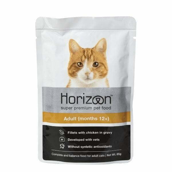 הורייזן פאוץ' לחתול - עוף ברוטב עשיר