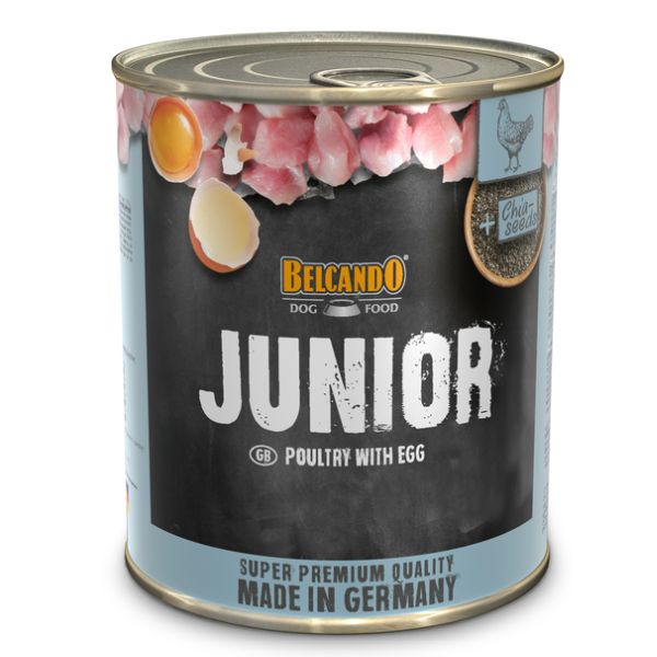 בלקנדו מזון רטוב שימורים ג'וניור עוף וביצה - 800 גרם