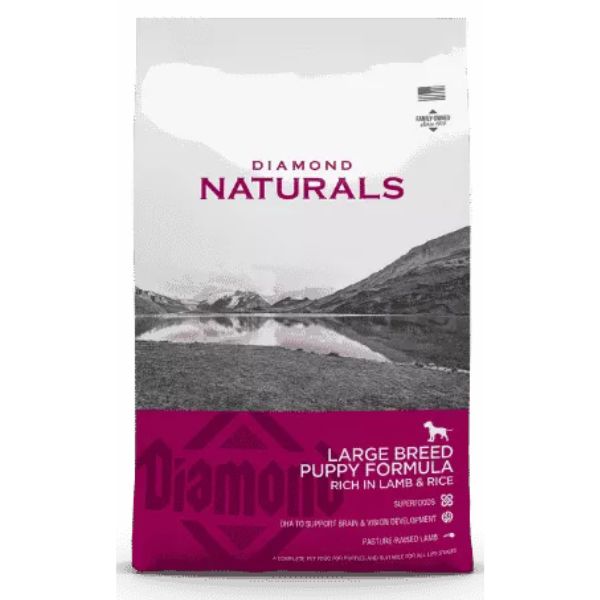 דיימונד נטורלס כבש ואורז גורים גזע גדול - 15 ק"ג