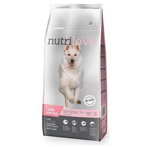 נוטרילאב בוגר סנסטיב כבש ואורז - 12 ק"ג