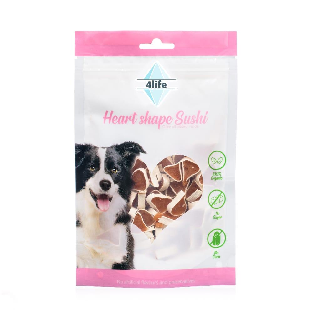4life חטיף לכלבים לבבות עוף ודגי בקלה 70 גרם