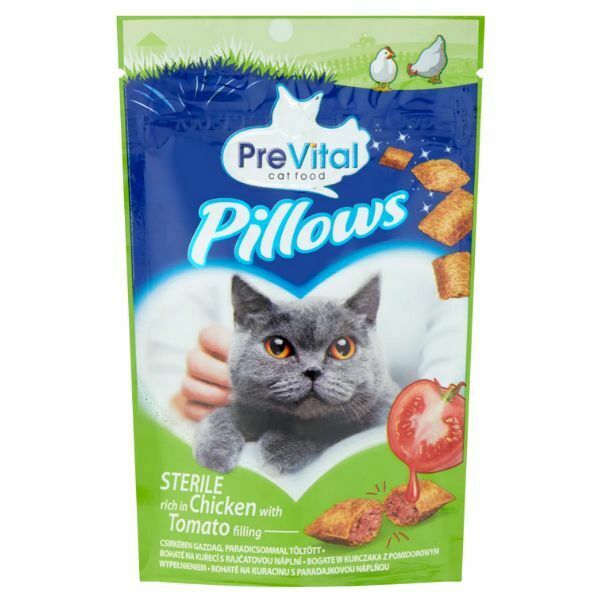 פרה ויטאל חטיף כריות לחתולים עוף ועגבניות  - 60 גרם