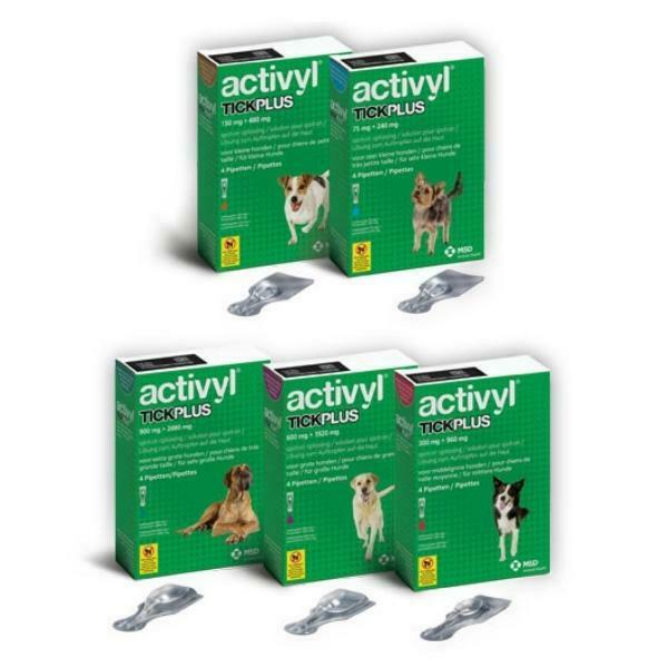 אקטיוויל טיק פלוס אמפולות נגד פרעושים וקרציות 