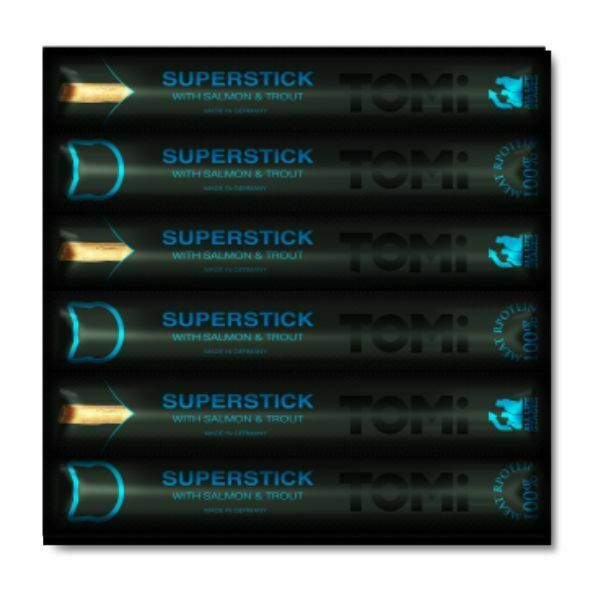 חטיף לחתולים טומי סטיקס 6 יח' - סלמון ופורל