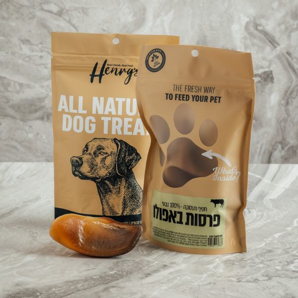 הנריס חטיף לעיסה פרסה בקר - 3 יח'