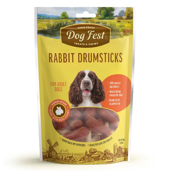 דוג פסט חטיף לכלבים שוק ארנבת - 90 גרם