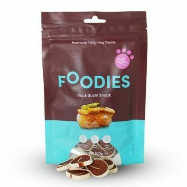 פודיס חטיף לכלבים סושי ברווז עם דג קוד 100 גרם