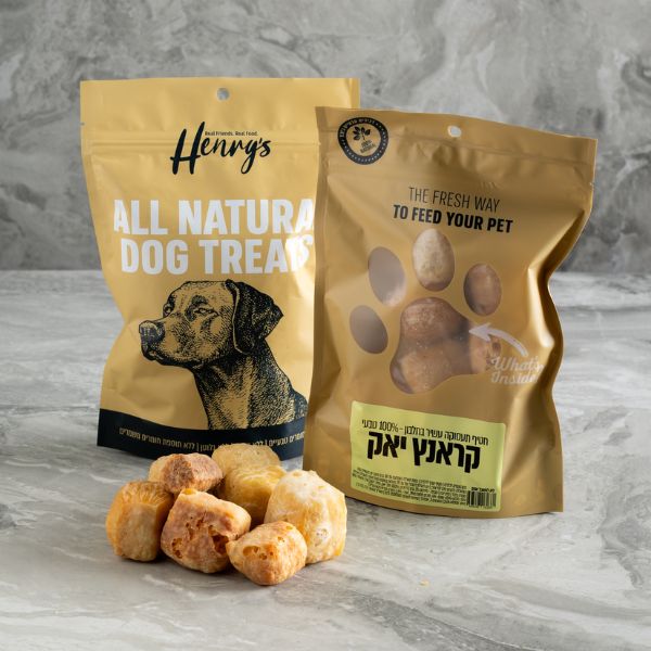 הנריס חטיף לעיסה קראנץ' יאק - 5 יח' במארז