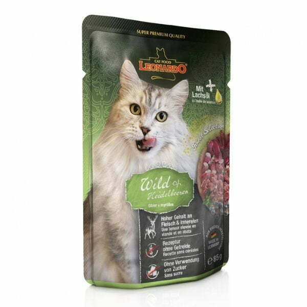 לאונרדו מחית פאוץ' לחתולים צייד ואוכמניות 85 גרם