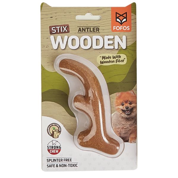 פופוס צעצוע לעיסה עץ בצורת קרן - FOFOS