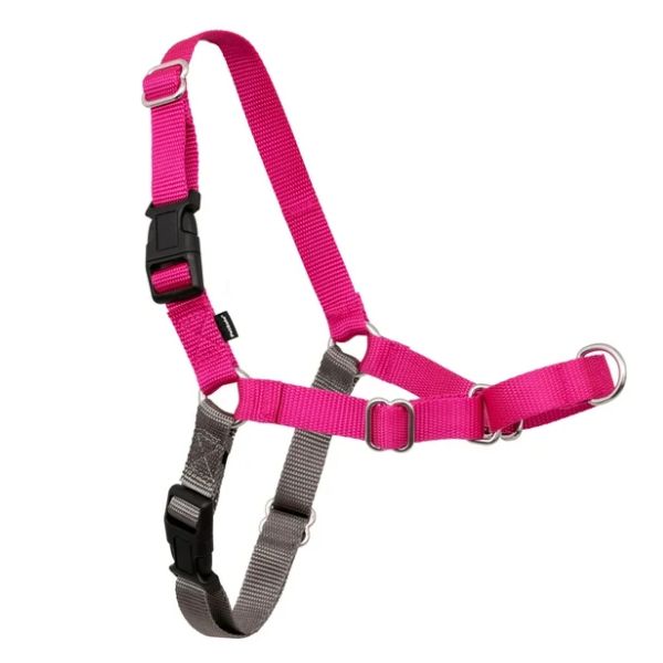 רתמה פטסייף איזי ווק המקורי נגד משיכות Easy Walk ורוד