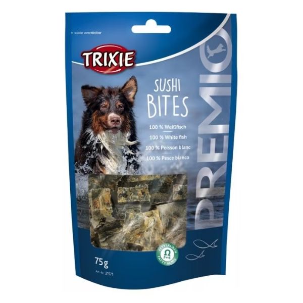 טריקסי נגיסי סושי עור דג לבן 100% טבעי - 75 גרם