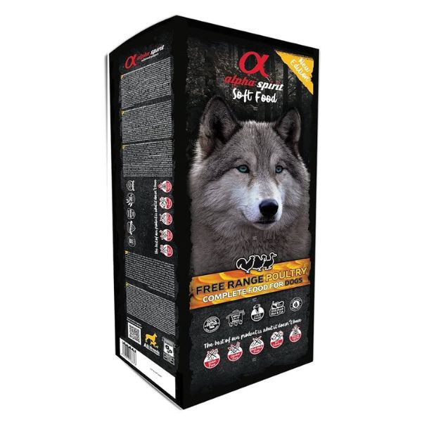 אלפא ספיריט מזון חצי לח מגוון עופות - 9 ק"ג