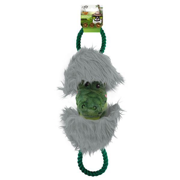 בובת ספארי חבל משיכות כפול תנין AFP