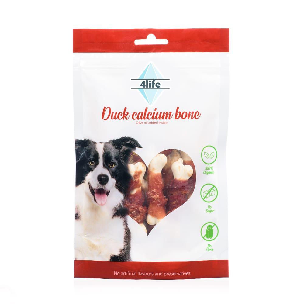 4life חטיף לכלבים עצם סידן עטופה בחזה ברווז 70 גרם