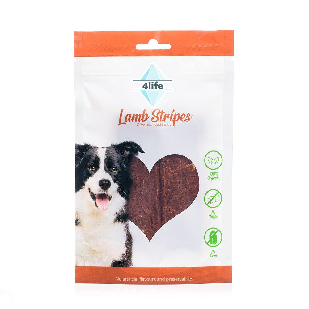 4life חטיף לכלבים רצועות כבש 70 גרם