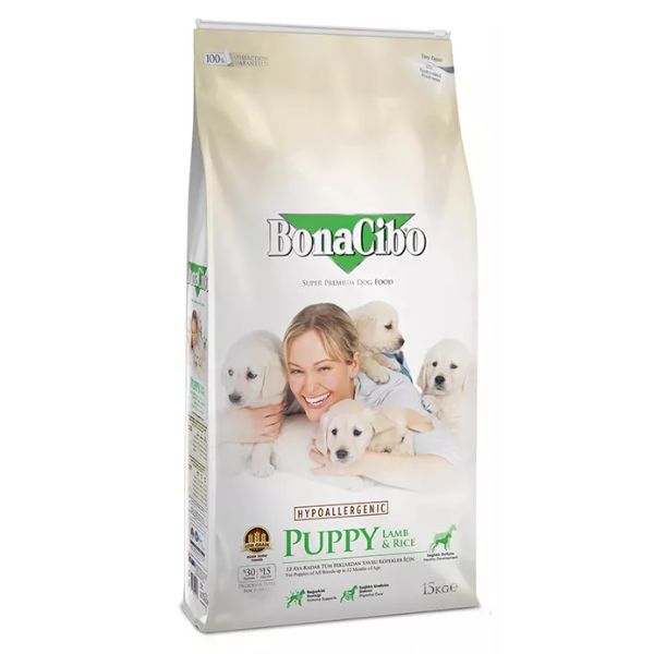 בונה סיבו היפואלרגני כבש ואורז *גורים* - 15 ק"ג