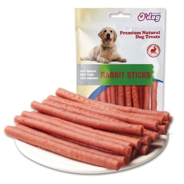 או דוג O'Dog חטיף מקלוני ארנבת- 100 גרם