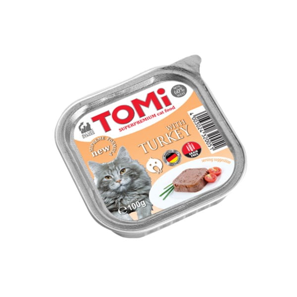 טומי מעדן פטה הודו 100 גרם לחתולים