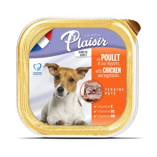 פלסיר מעדן פטה לכלבים עם עוף - 100 גרם