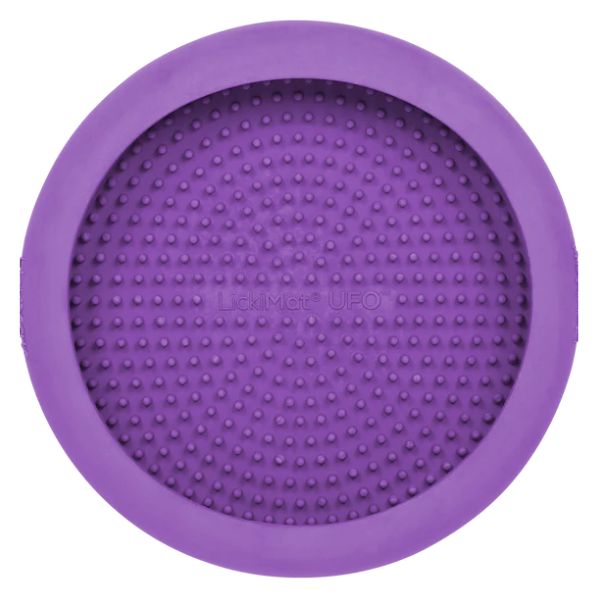 ליקי מט UFO קערת ליקוק והאכלה איטית - סגול