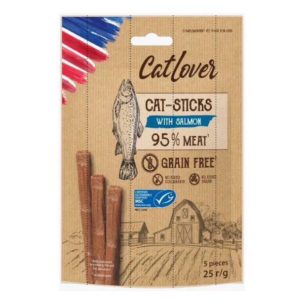 Cat Lover קט לאבר סטיקס סלמון - 25 גרם