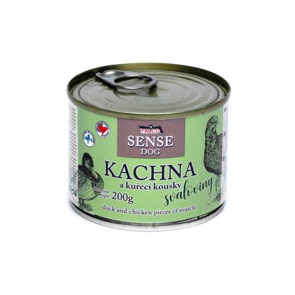 Falco Sense dog מזון רטוב בשימורים ברווז ושריר עוף - 200 גרם