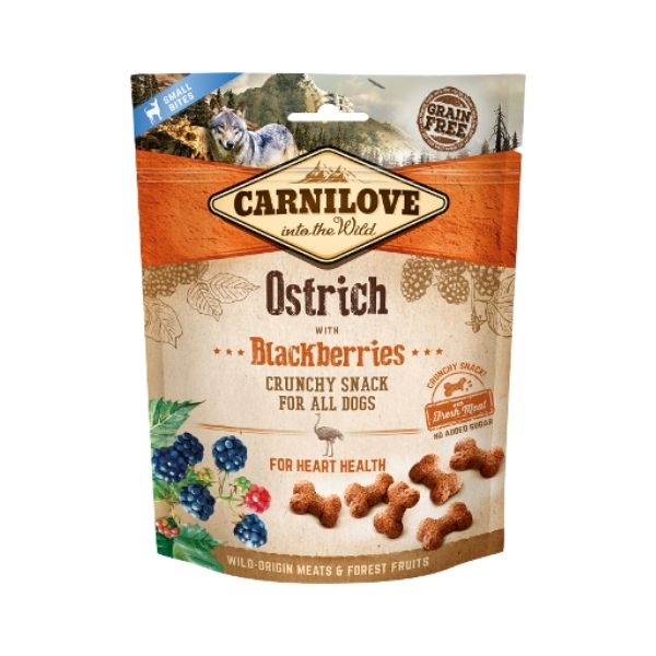 קרנילאב חטיף קראנצ'י לכלבים יען ואוכמניות - 200 גרם