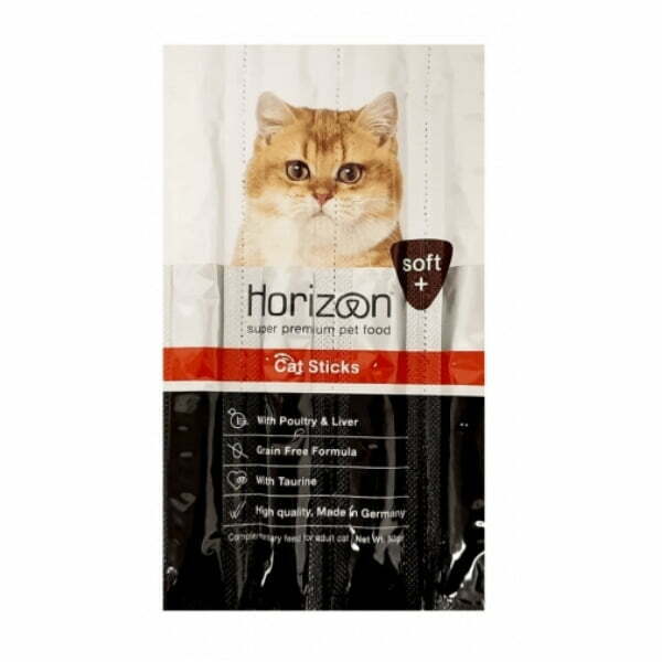 חטיף לחתולים הורייזן סטיקס עוף וכבד - 10 יח' - 50 גרם