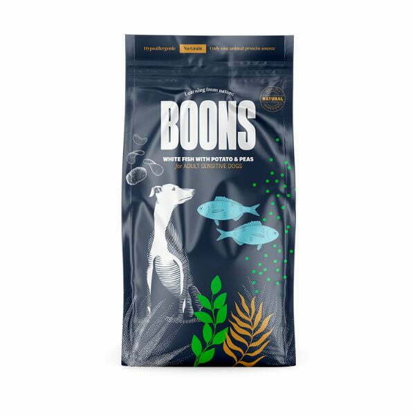 בונס Boons דגים לבנים היפואלרגני קיבה רגישה - 2 ק"ג