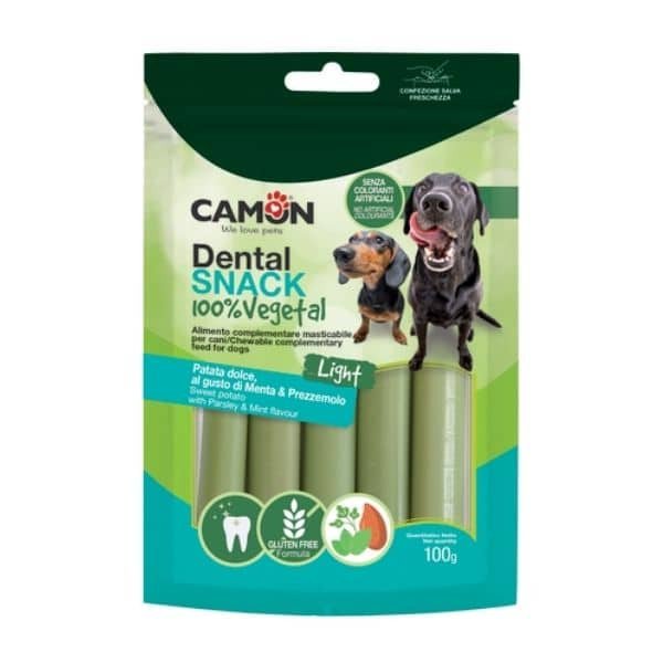 קמון חטיף לעיסה טבעוני עם בטטה, פטרוזיליה ומנטה Camon - 100 גרם